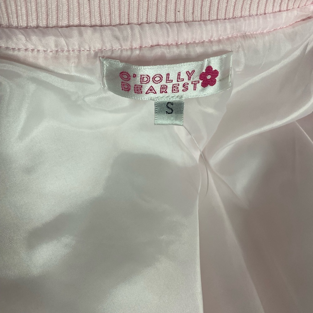 O’DOLLY DEAREST The Polly Jacket Pink Scallop Quilted Bomber 
Size S - NWOT - Picture 13 of 13